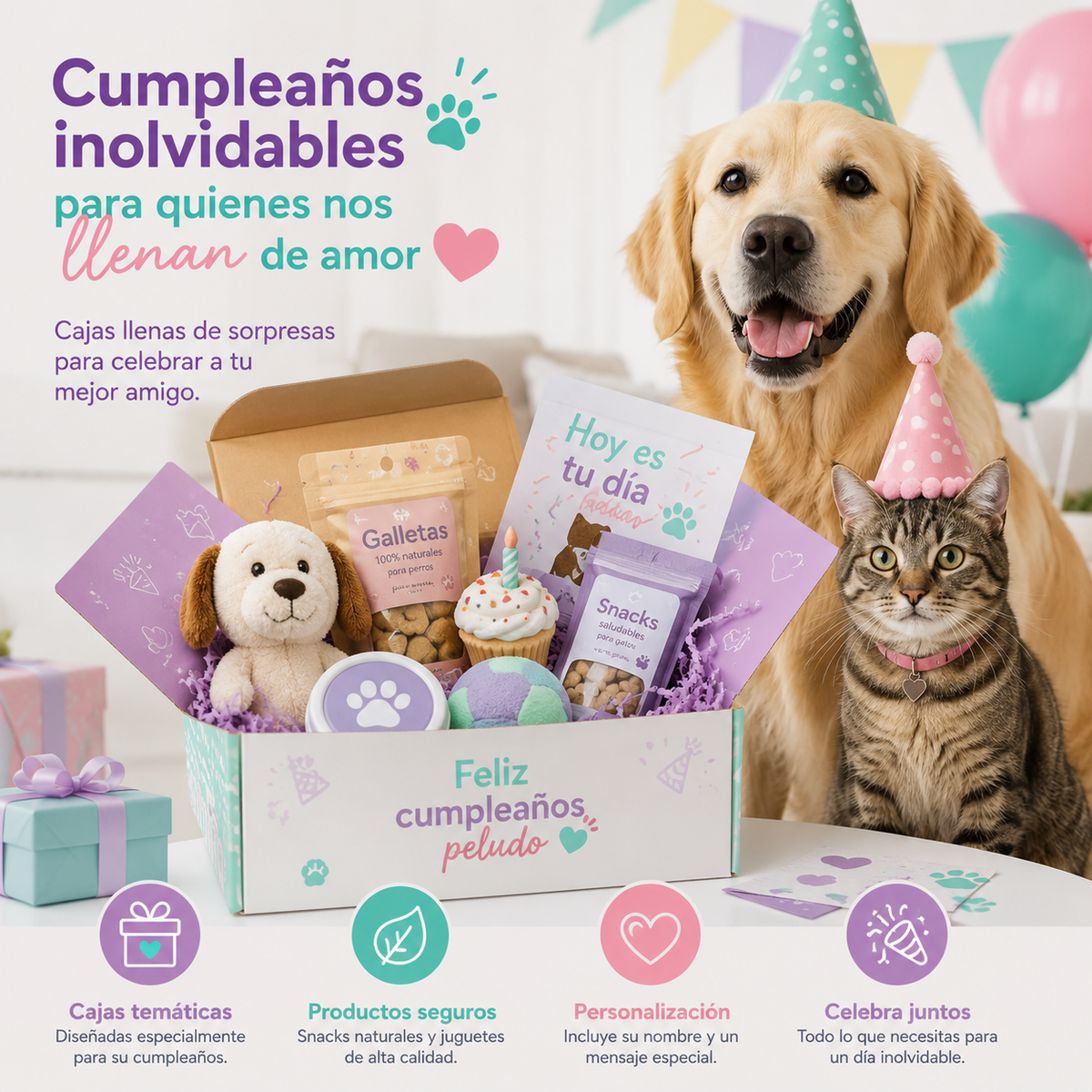 Idea de Negocio $1.000.000: Cajas y tortas de cumpleaños para mascotas