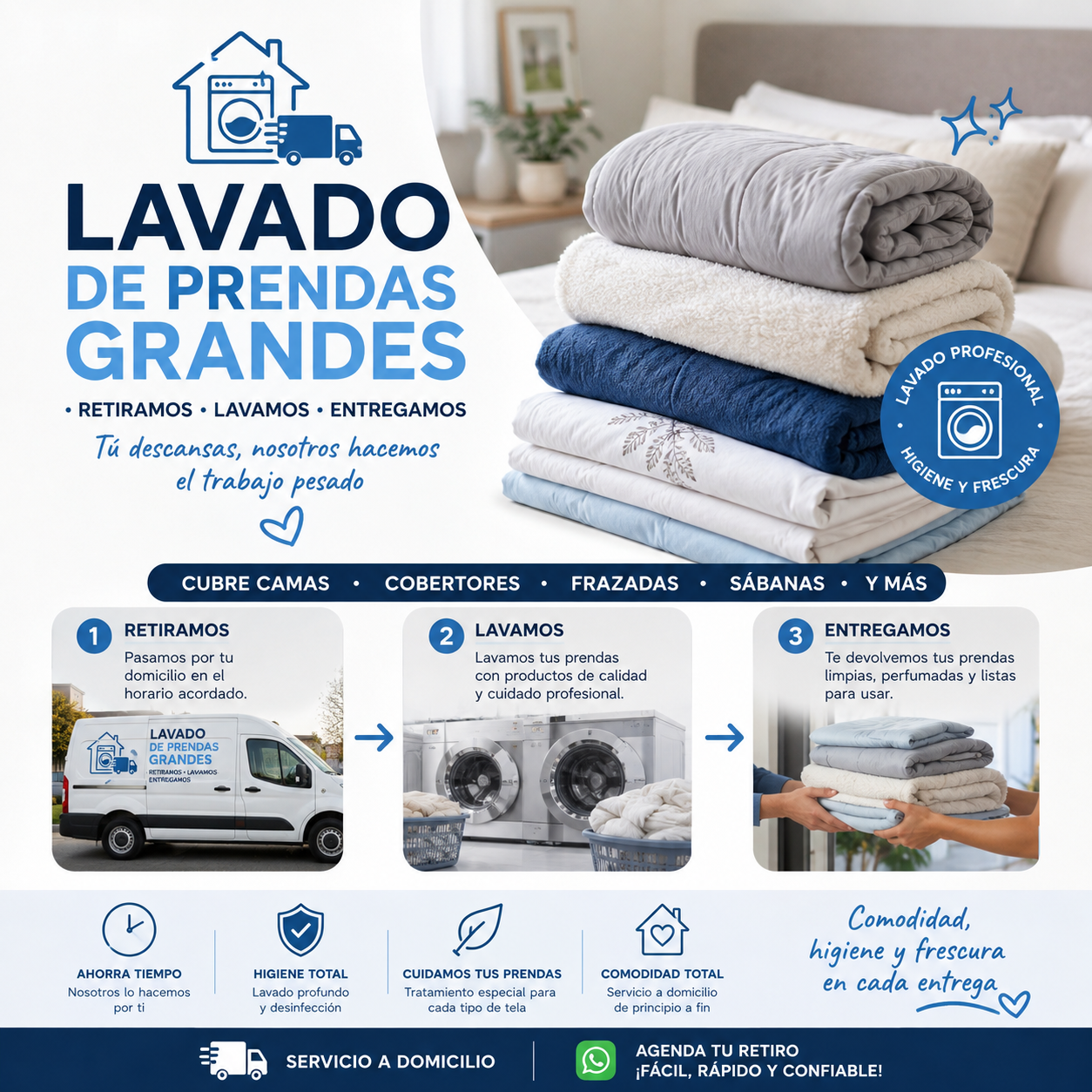 Idea de Negocio $1.000.000: Lavandería especializada en prendas de gran tamaño