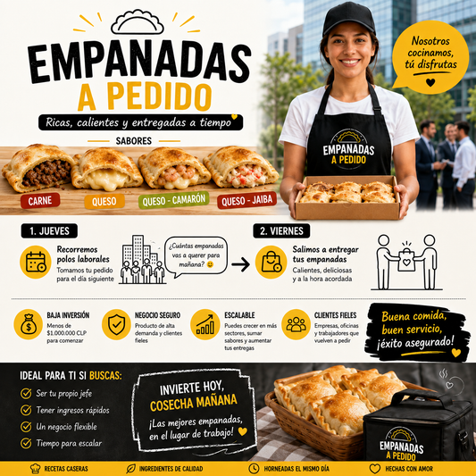 Idea de Negocio $1.000.000 - GRATIS: Empanadas a Pedido