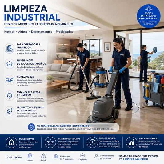 Idea de Negocio $5.000.000: Limpieza Operadores Turísticos - Propiedades